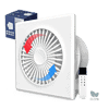 ECvents EC motor shop, energy-efficient bathroom exhaust fan with automatic airflow control and remote control, ideal for residential and commercial ventilation needs.