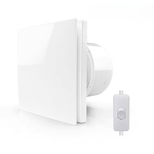 APC-J-ON-OFF-12.19 Wall Mount Exhaust Fan with Remote,KCvents 4/6” Reversible Airflow or Backdraft Damper