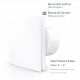KCvents 46” WallWindow Exhaust Fan – Reversible Airflow or Backdraft Damper KCvents wall/window exhaust fan with remote, available in 4-inch or 6-inch, choose reversible airflow (no damper) or backdraft damper (exhaust only).