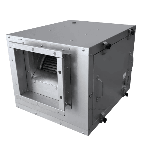High-efficiency EC motor for HVAC systems, featuring durable construction and advanced airflow design for optimal performance and energy savings. Suitable for commercial and industrial applications.
